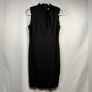 Calvin Klein Sleeveless Mock Neck Black Dress 10P